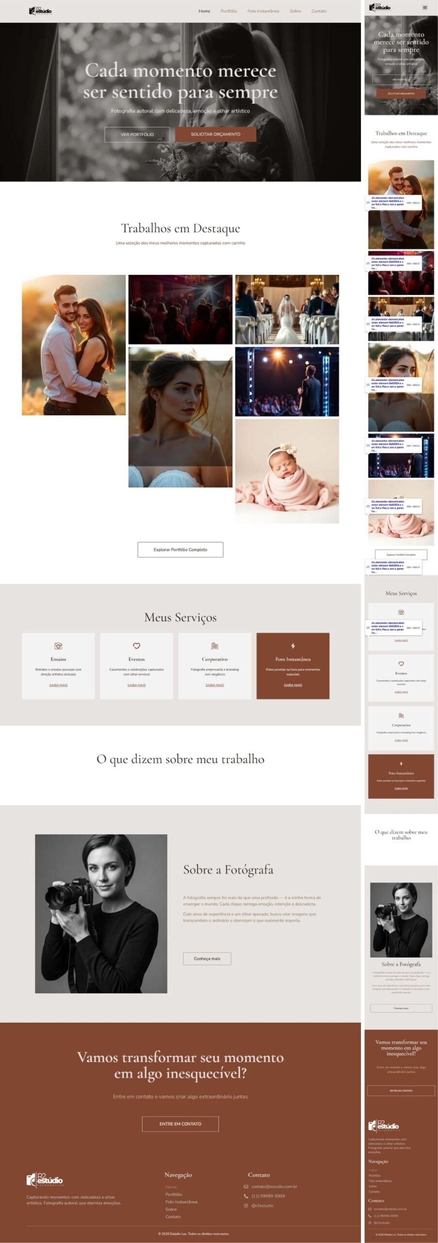 Site Express Plano Profissional - Estúdio Fotografico