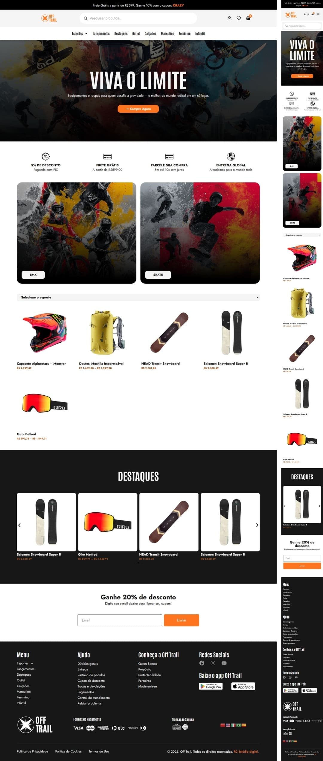 Site Express Loja Virtual Esportes