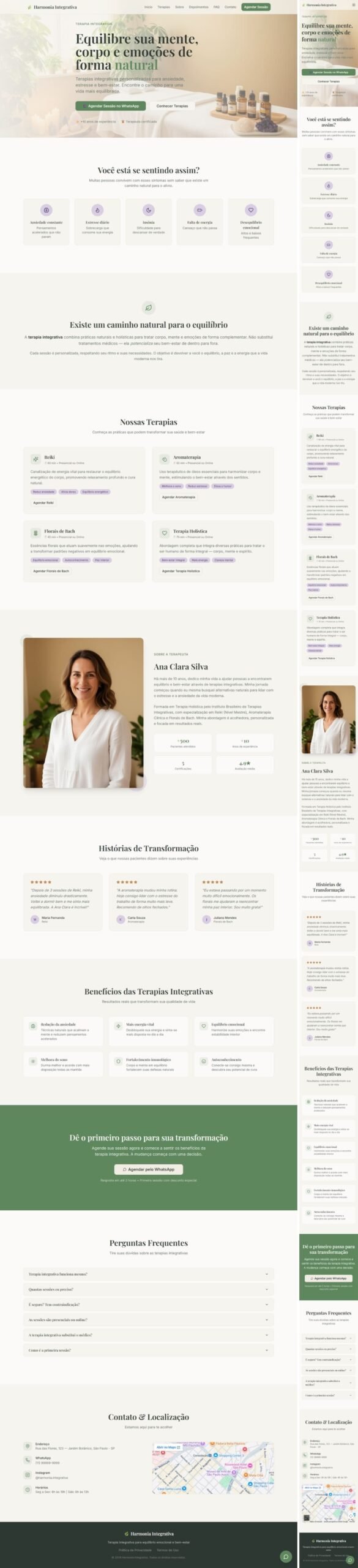 Site Express Plano Start - Terapias Integrativa